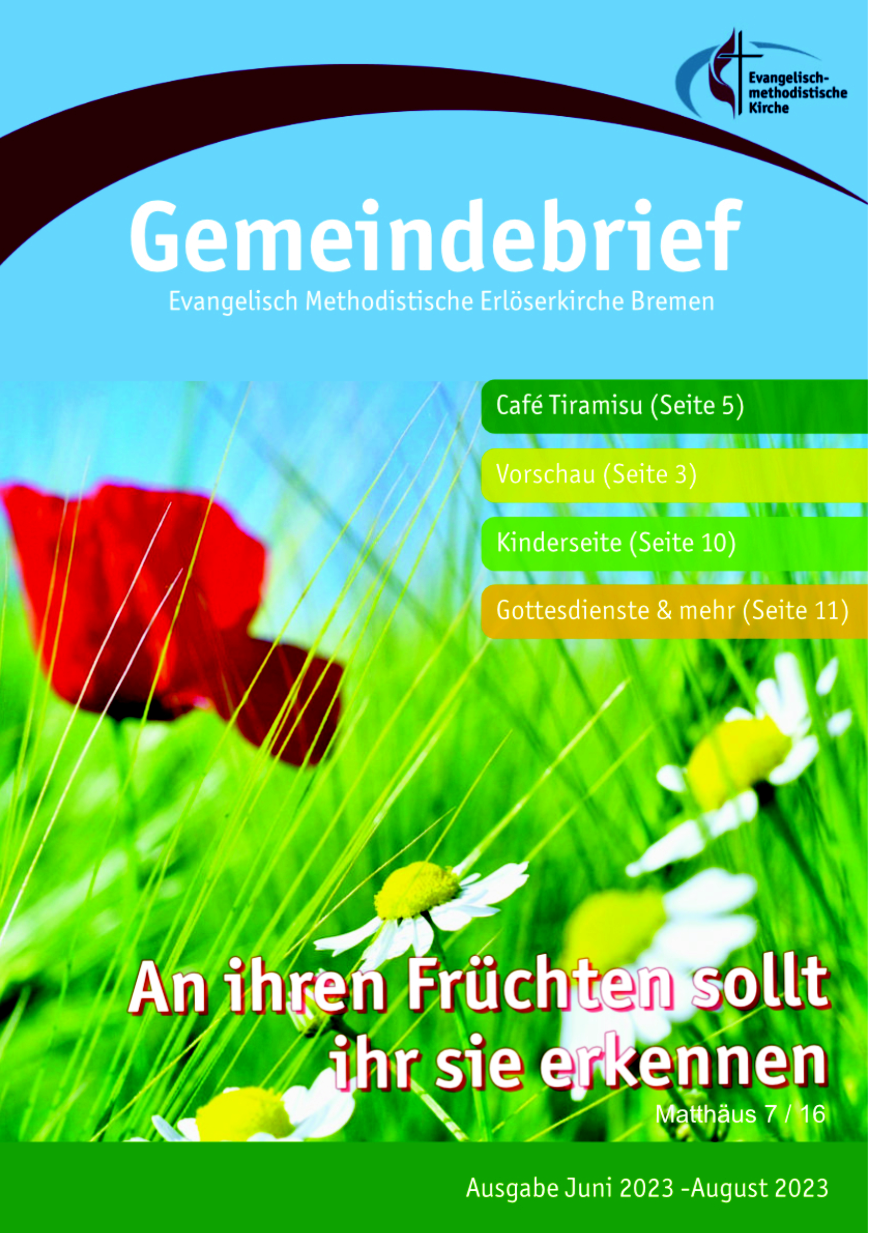 Gemeindebrief Juni - August 2023